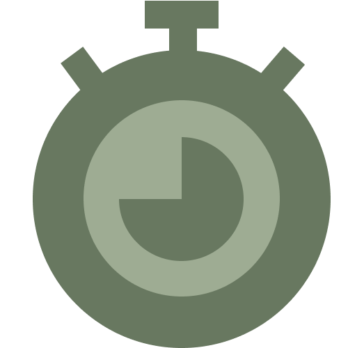 Icône chronomètre - Relevés réalisés en 1 à 3 semaines