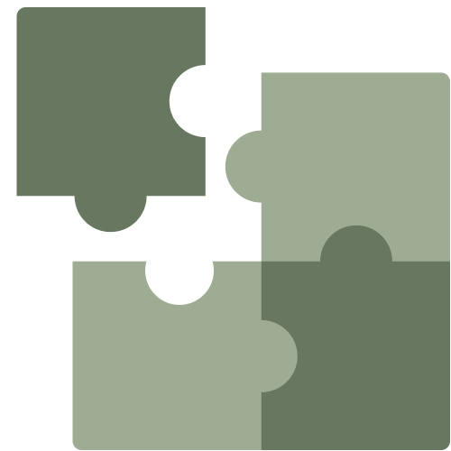 Icône puzzle - Objets adaptables et intelligents